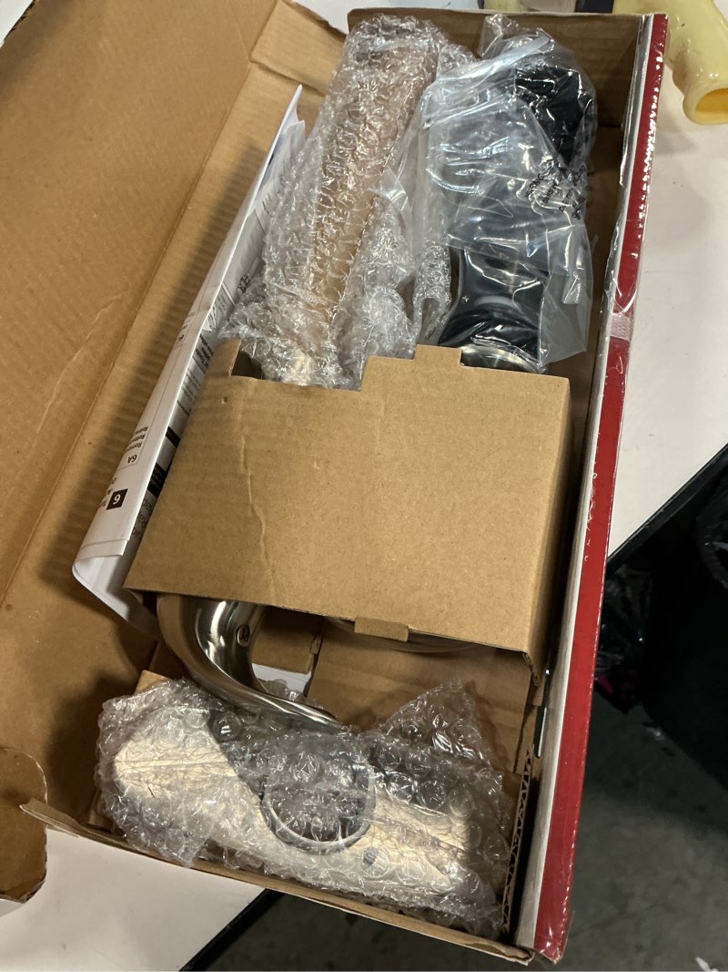 Condition photo showing New/Like New for pfister parisa bathroom sink faucet, single control, 1-handle, single hole, brushed nickel finish, lf042prkk