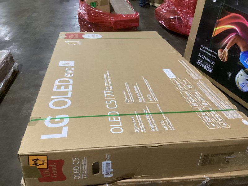 Condition photo showing Good Condition for LG 77-Inch Class OLED evo AI 4K C5 Series Smart TV w/Dolby Atmos, Dolby Vision, HDR10, AI Super Upscaling 4K, Filmmaker Mode, Wow Orchestra, Alexa Built-in (OLED77C5PUA, 2025) 77 Inches TV Only