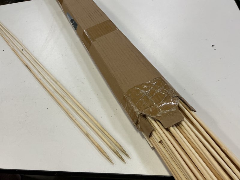 Condition photo showing Good Condition for bamboo skewers sticks dia natural wooden cocktail pic