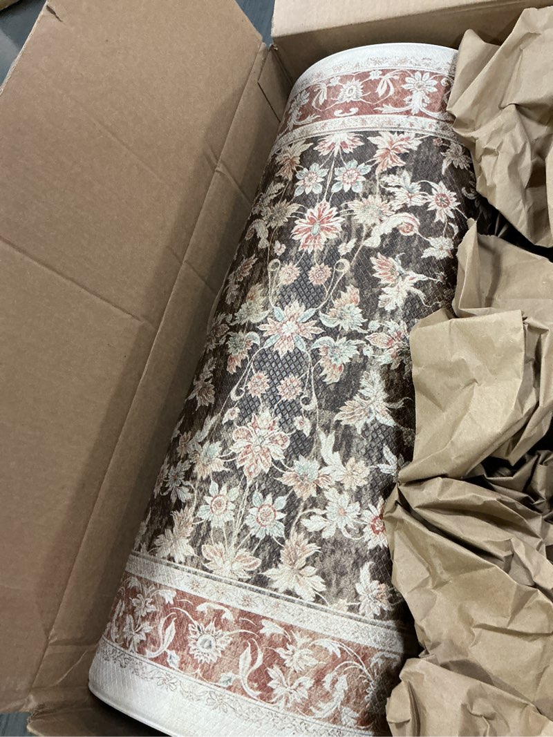 Condition photo showing Good Condition for (Similar)Yasmin Collection Rug – 16 Ft Runner Ivory Medium Rug Perfect for Hallways, Entryways