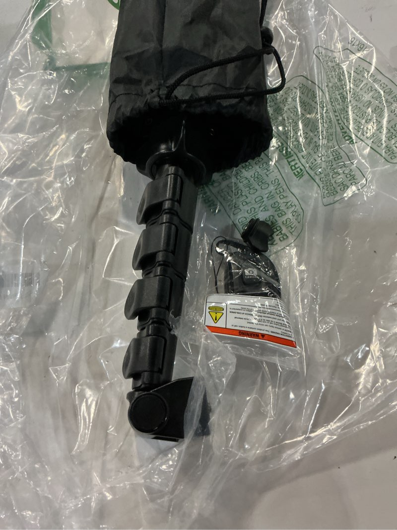 Condition photo showing As Is for 64” tripod for cell phone & camera, phone tripod with remote and phone holder, sturdy & stable height adjustable multi-angle shot selfie stick tripod for video recording 64 in