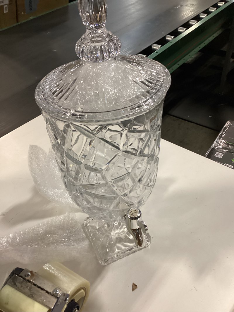 Condition photo showing Good Condition for (Similar )Beer Tower Drink Dispenser 3L Glass Beer Tower Dispenser with Faucet Party Transparent Beverage Dispenser Glassware Pitcher for Water Juice Beer Gameday Beer(A)