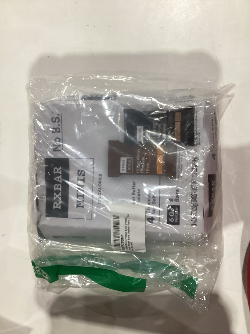 Condition photo showing Good Condition for RXBAR Minis Protein Bars, Protein Snack, Snack Bars, Variety Pack, 7.3oz Box (8 Count) 2-Flavor Chocolate Variety 8 Bars