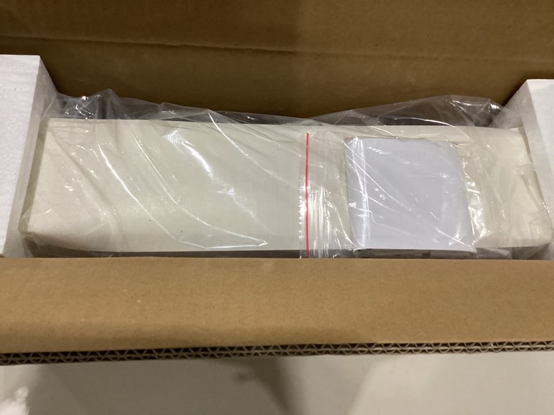 Condition photo showing Good Condition for ahdecor modern white floating shelves, sleek wall mounted storage solution for living room, bedroom, bathroom, and kitchen decor, set of 2 2pcs white