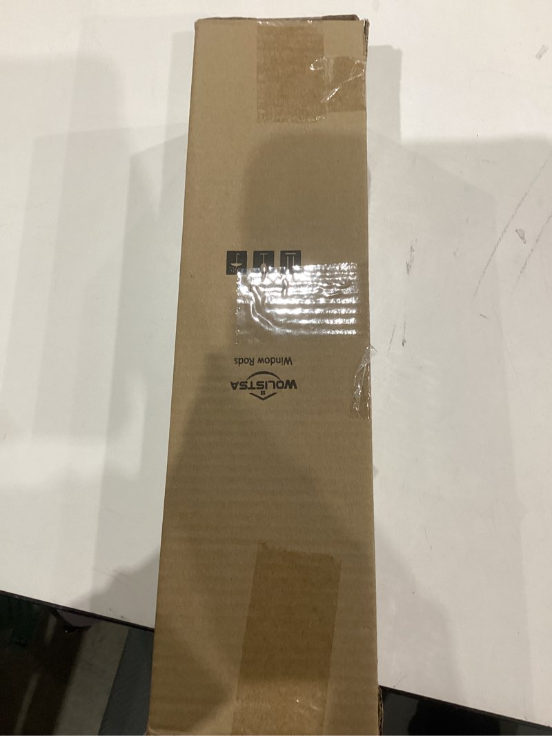 Condition photo showing New/Like New for White Double Curtain Rods for Windows 36 to 72 inch, Farmhouse Vintage Decorative 1 Inch Adjustable Dual Curtain Rod, Heavy Duty Boho Double Drapery Pole with Antique White Grain Finials White 36"-72"
