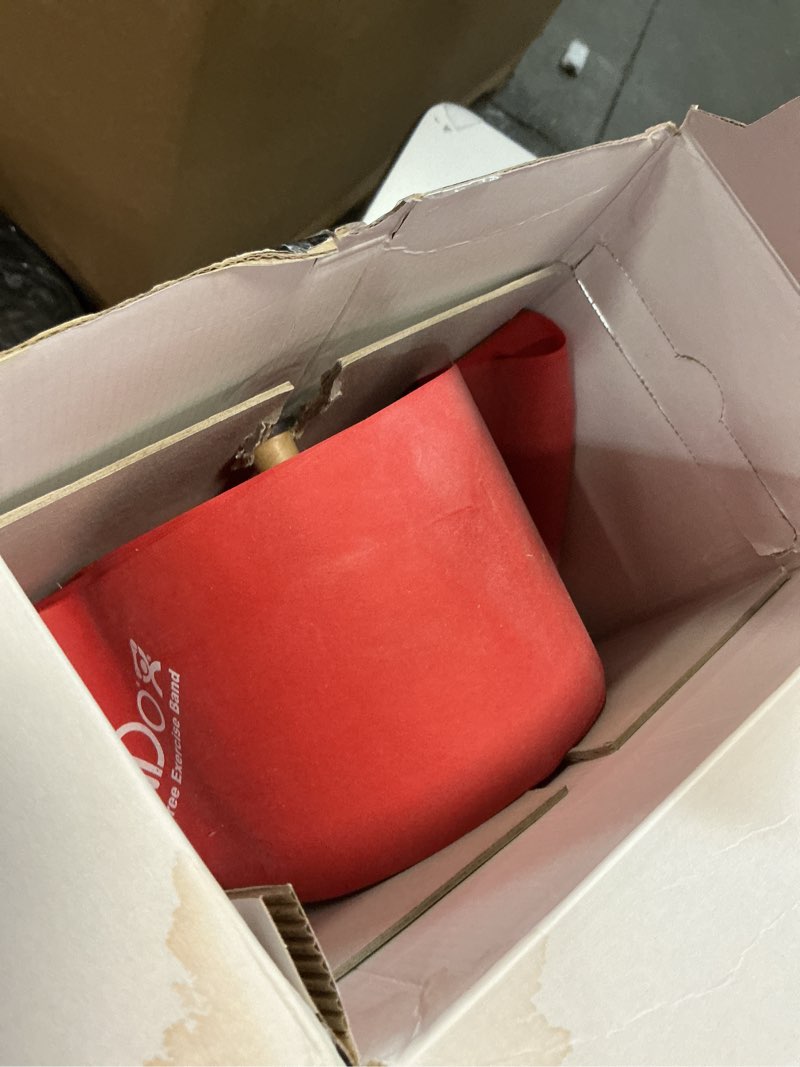 Condition photo showing As Is for CanDo Twin-Pak Latex-Free Exercise Band, Red, 100 Yard