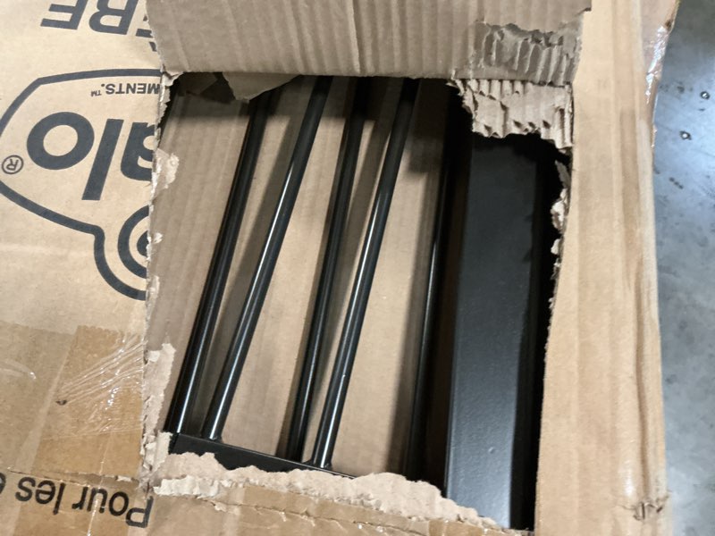 Condition photo showing As Is for regalo 35-inch home accents super wide walk through baby gate, includes 4-inch, 8-inch and 12-inch extension, 4 pack of pressure mounts and 4 pack of wall cups and mounting kit bronze - 29-35"w x 30"h