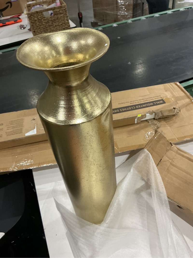 Condition photo showing Good Condition for 55cm golden metal tall vase for branches, dry branches, large decorative vases for home decor, housewarming gift, spa, reiki, meditation, o5