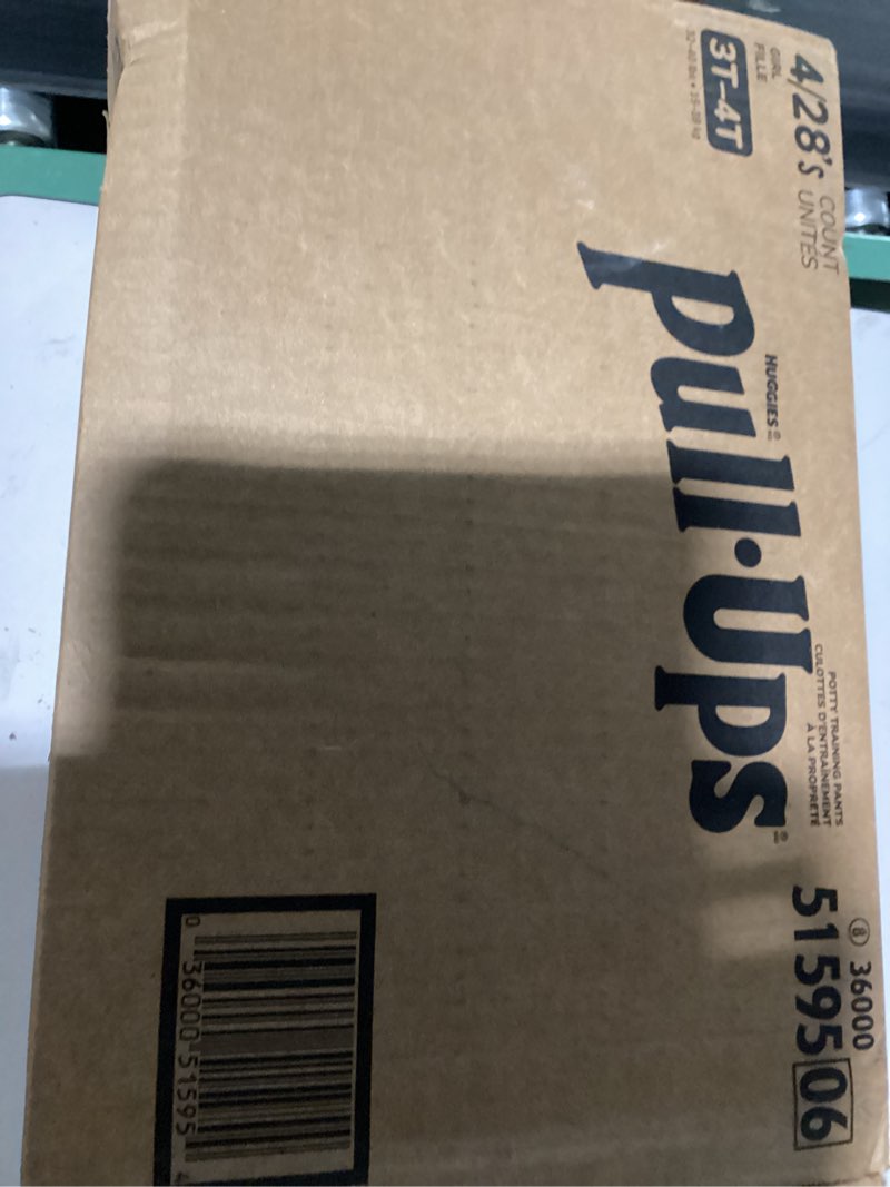 Condition photo showing Good Condition for pull-ups girls' potty training pants, size 3t-4t training underwear (32-40 lbs), 112 count (4 packs of 28) 3t-4t 112