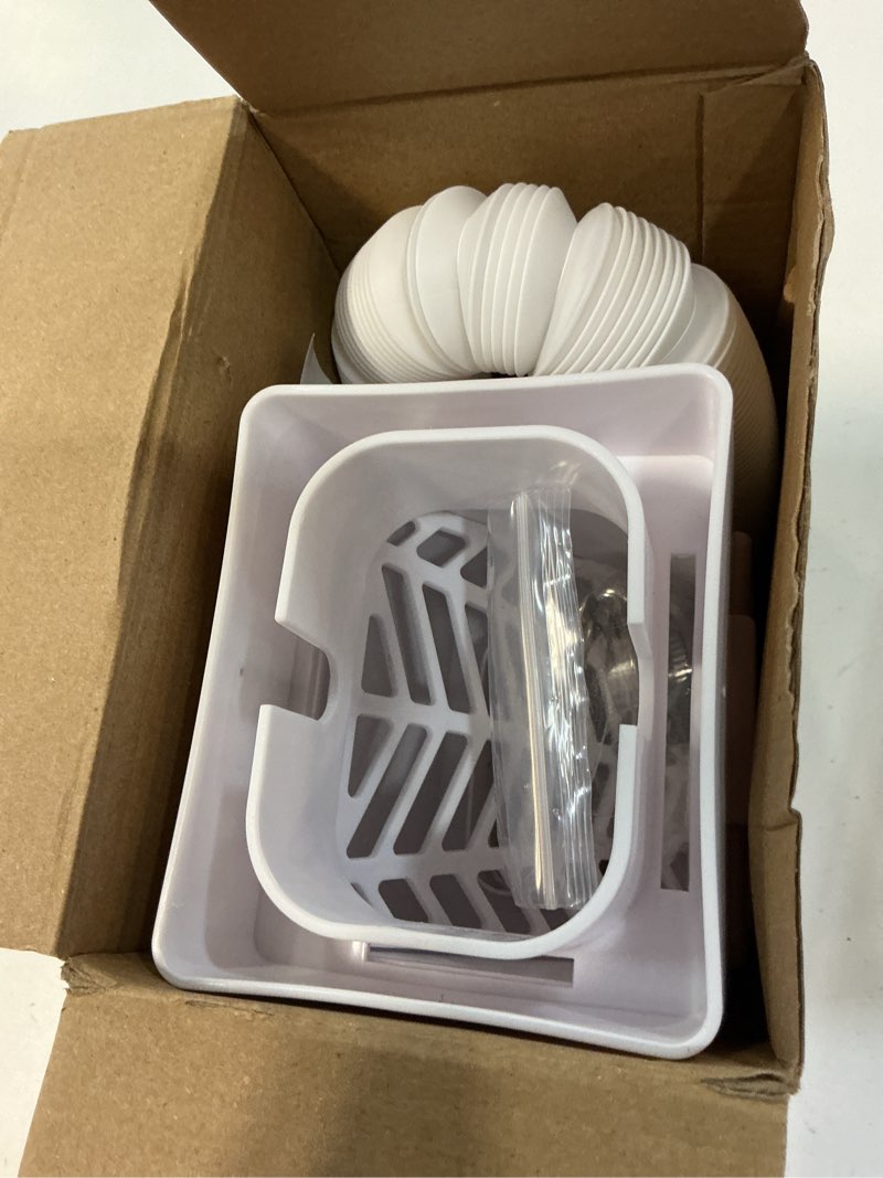 Condition photo showing Good Condition for rain barrel diverter kit, downspout diverter fits for 2x3 or 3x4 inch gutter downspouts, rainwater collection system with adjustable valve and filter - white