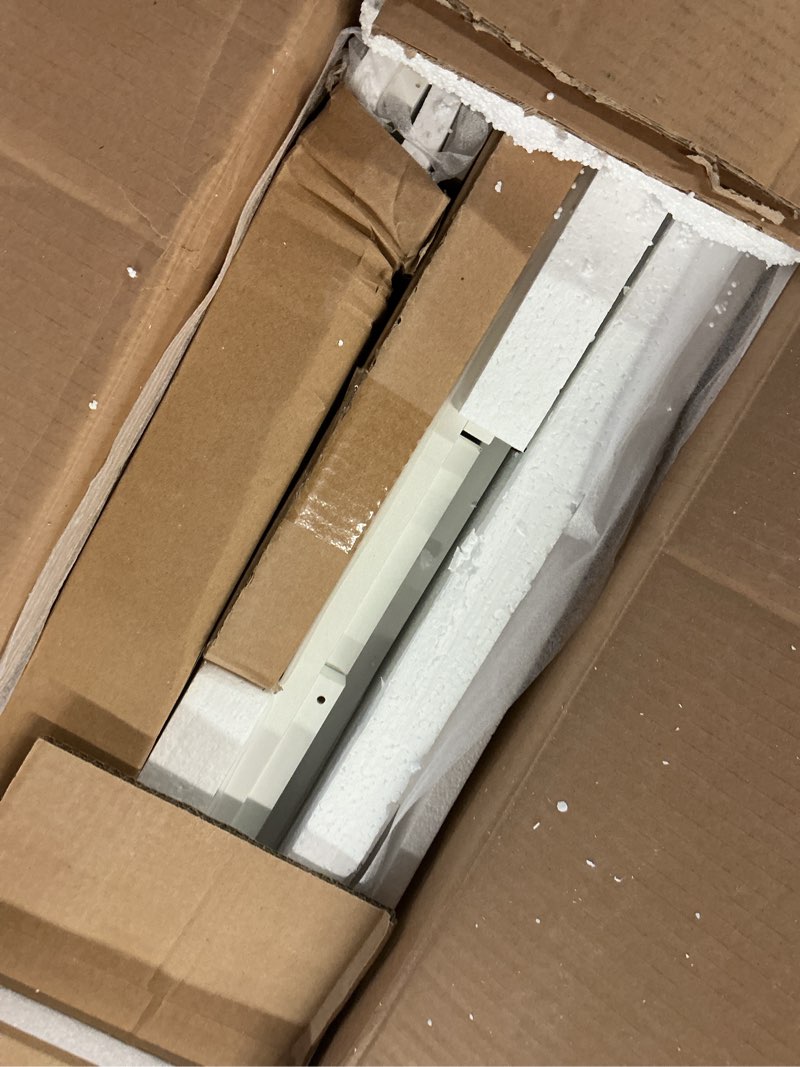 Condition photo showing As Is for Vanity Desk with Mirror and Lights, Power