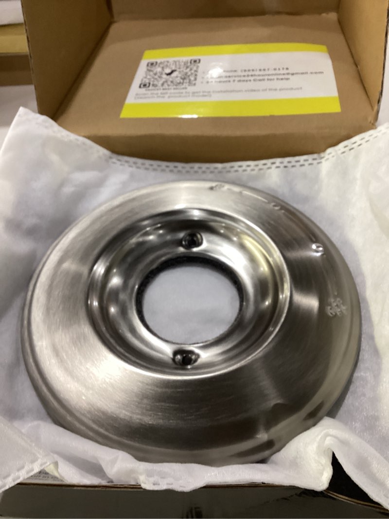Condition photo showing Good Condition for shower trim kit compatible with 17& 1700 series, shower cover plate with handle, brushed nickel(valve& catridge not inclued)