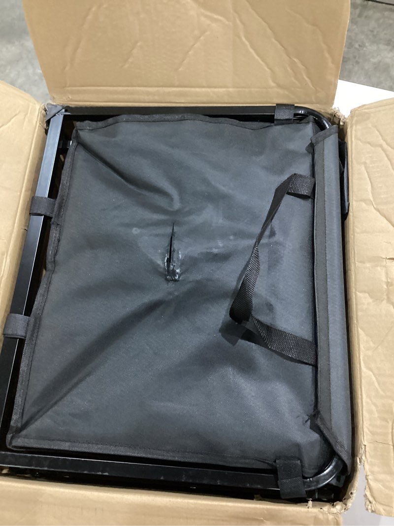 Condition photo showing As Is for collapsible wagons carts foldable, 500lbs heavy duty wagon cart foldable with brakes & all-terrain wheels– 34'' extra long folding wagon portable lightweight for camping, beach?sports, shopping black