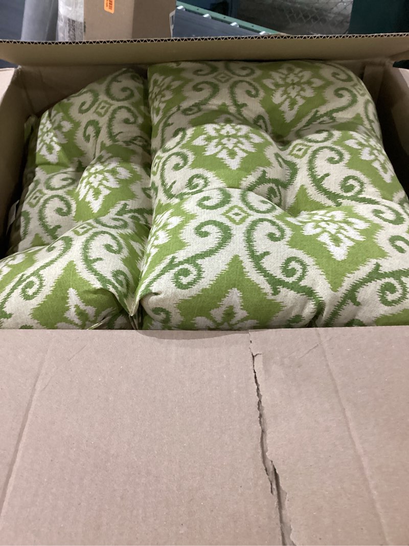 Condition photo showing Good Condition for greendale home fashions indoor/outdoor high back chair cushion, shoreham