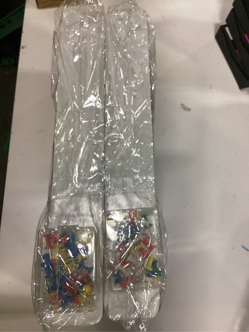 Condition photo showing New/Like New for (pack of 2) diy.store felt bar strips bulletin board with 35 push pins  5 count