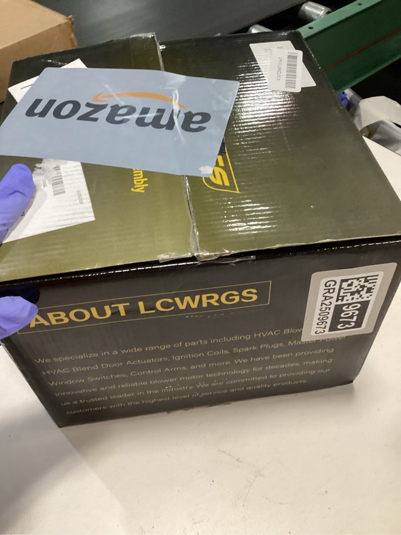 Condition photo showing As Is for HVAC Blower Motor with Fan Fits for 2007 2008 2009 2010 2011 Chevy Silverado 1500 2500 3500 Traverse GMC Acadia Sierra Saturn Outlook Buick Enclave W/o ATC AC Heater Blower Motor Replaces# 700236