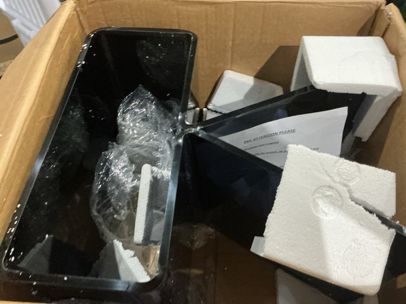 Condition photo showing Good Condition for acrylic bedside table, modern design side table, transparent, home decor, living room side table
