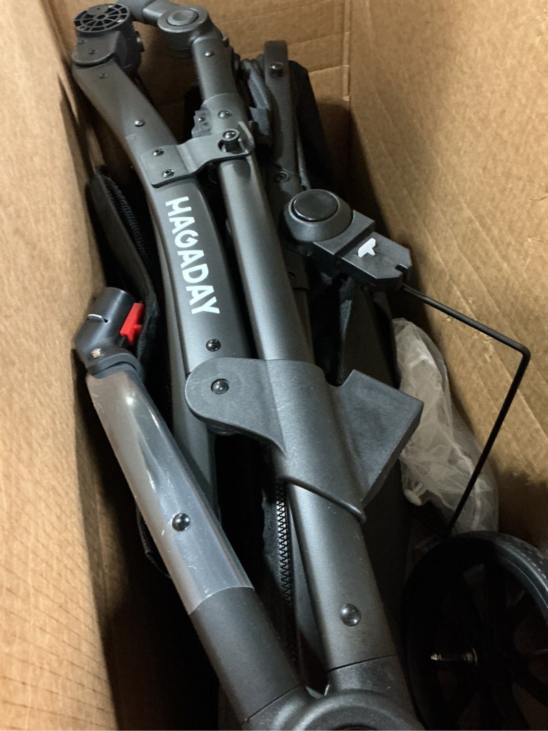 Condition photo showing Good Condition for Baby Stroller, 2-in-1 Reversible Toddler Seat with Bassinet Mode, Foldable Infant Stroller with Canopy, One Button Brake, Adjustable Handle, Newborn Pushchair(Black)