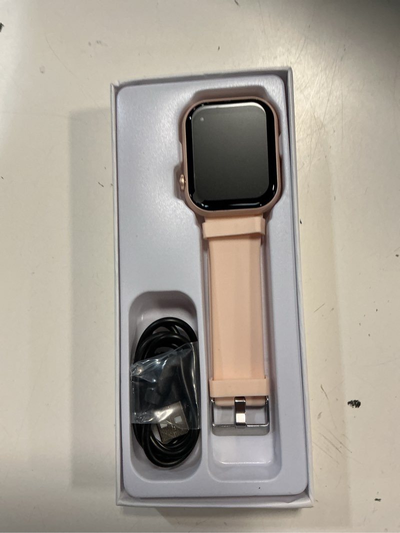 Condition photo showing Good Condition for mingdaln 1.85-inch women's smartwatch with answer/make calls/100+ sports modes/message reminder, ip67 waterproof step tracker activity fitness tracker watch for android iphone devices (pink)