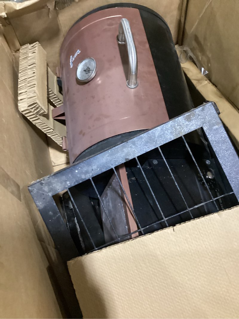 Condition photo showing As Is for pit boss pellet smoker, classic 700 square inch wood fired pellet grill, onyx series