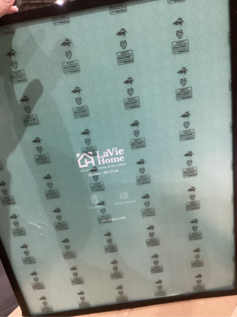 Condition photo showing Good Condition for lavie home 22x28 picture frame for wall display, 22x28 black picture frame with hd plexiglas, 22 x 28 poster frame 1 pack, display frame for vertical or horizontal, classic collection black 22x28 1