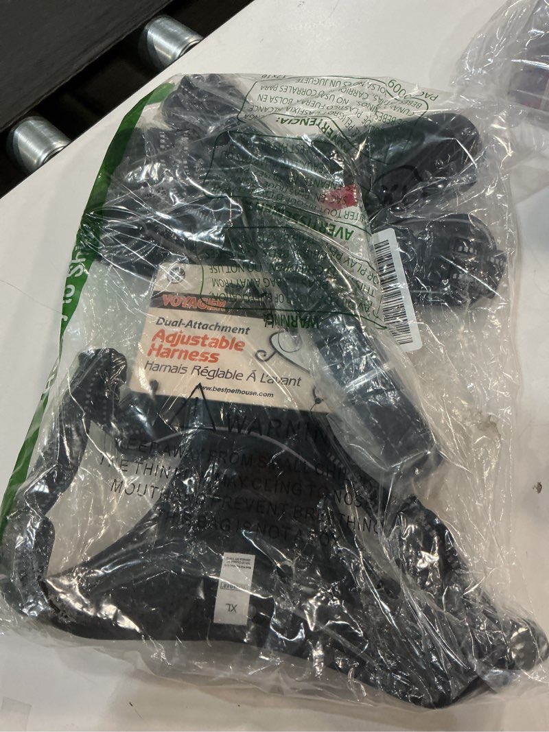 Condition photo showing New/Like New for Voyager Dog Harness Dual Leash Attachment No-Pull Control Adjustable Soft but Strong Pet Harness for Medium and Large Dogs with 3M Reflective Technology - Harness Leash Set (Black), XL