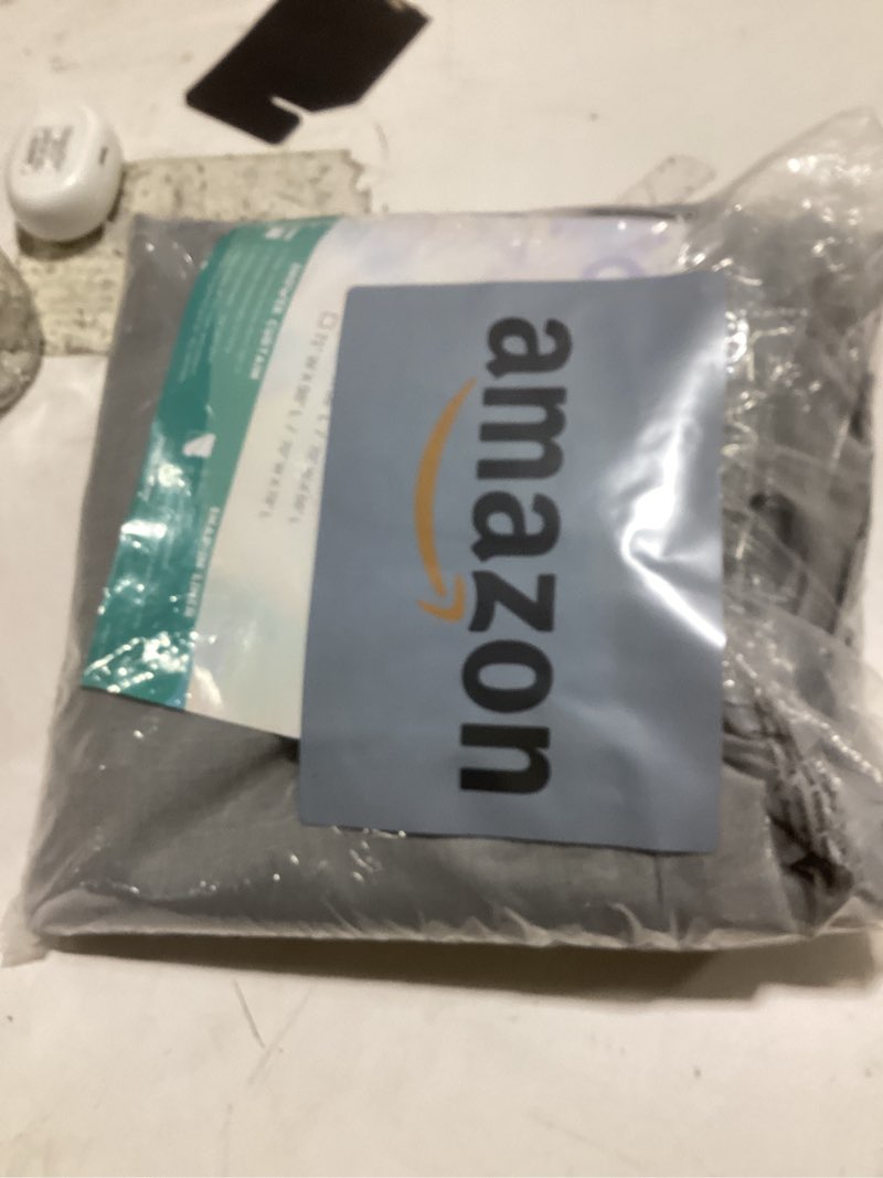 Condition photo showing Good Condition for River Dream No Hook Slub Textured Shower Curtain with Snap-in PEVA Liner Set - 71" x 74"(72"), Hotel Style with See Through Top Window, Machine Washable & Water Repellent, Gray, 71x74 Grey 71"W x 74"L (Pack of 1)