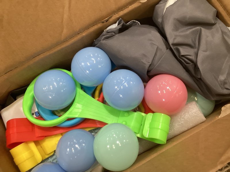 Condition photo showing As Is for Orian Baby Playpen Large Playpen for Babies and Toddlers, Oxford Fabric, Indoor & Outdoor Play Pen, 10 Colorful Balls, 4 Pull-Up Rings, Carry Bag (50x50)