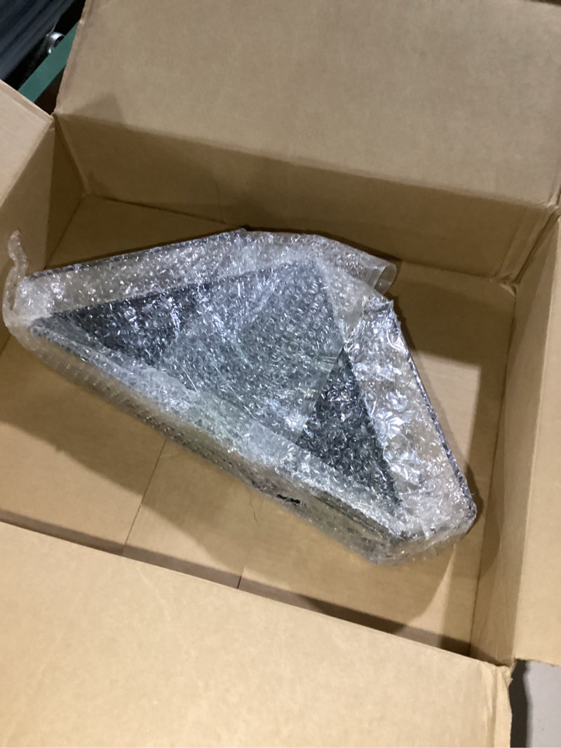 Condition photo showing New/Like New for Bioristar Office Cubicle Floating Corner Shelf 2 Pack Iron Wire Desk Sundries Storage Rack Corner Hanging Shelf Black Iron Shelf (Fit 1.9inch Thick Cubical Wall)