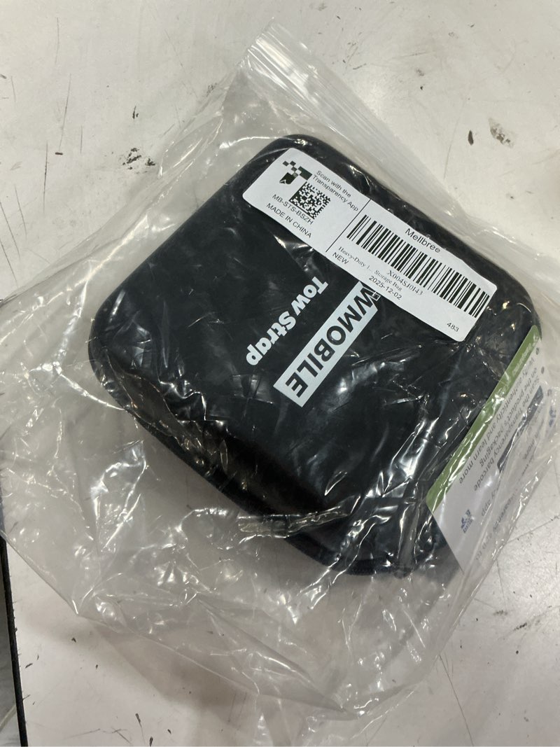 Condition photo showing New/Like New for heavy-duty 19ft tow strap for snowmobile, tow strap with hook quick hook up for sled, skidoo, atv - emergency gift with storage bag