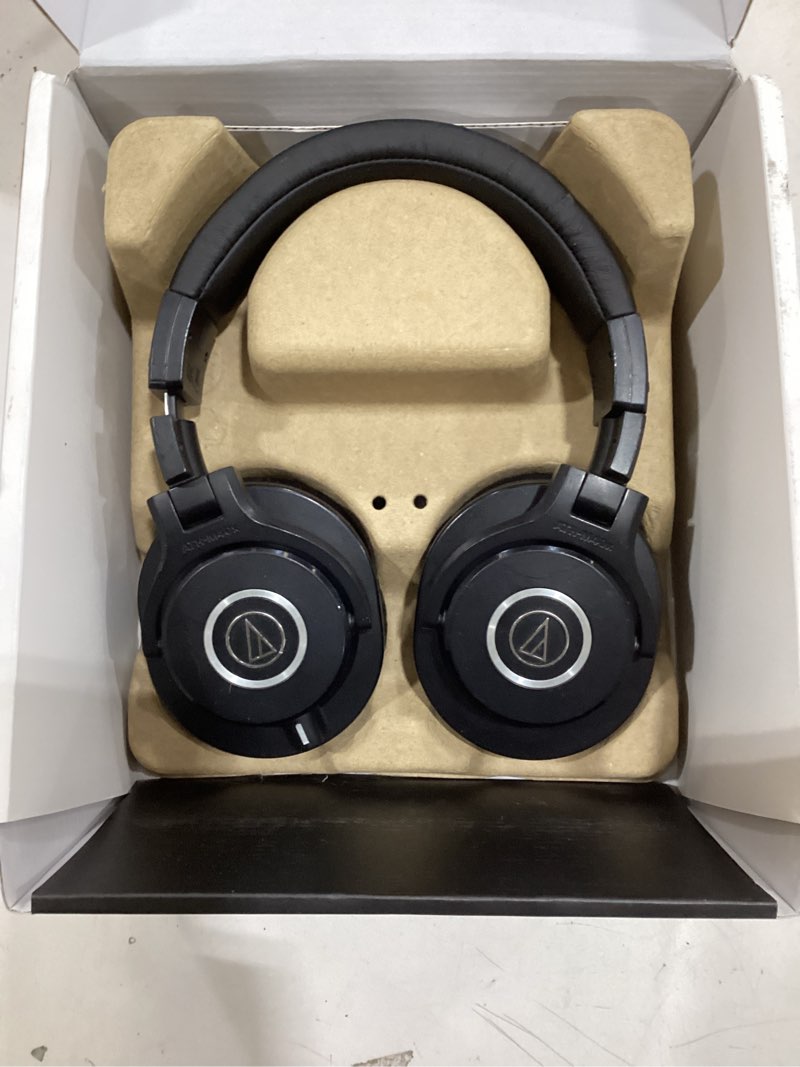 Condition photo showing Good Condition for Audio-Technica ATH-M40x Professional Studio Monitor Headphone, Black, with Cutting Edge Engineering, 90 Degree Swiveling Earcups, Pro-Grade Earpads/Headband, Detachable Cables Included