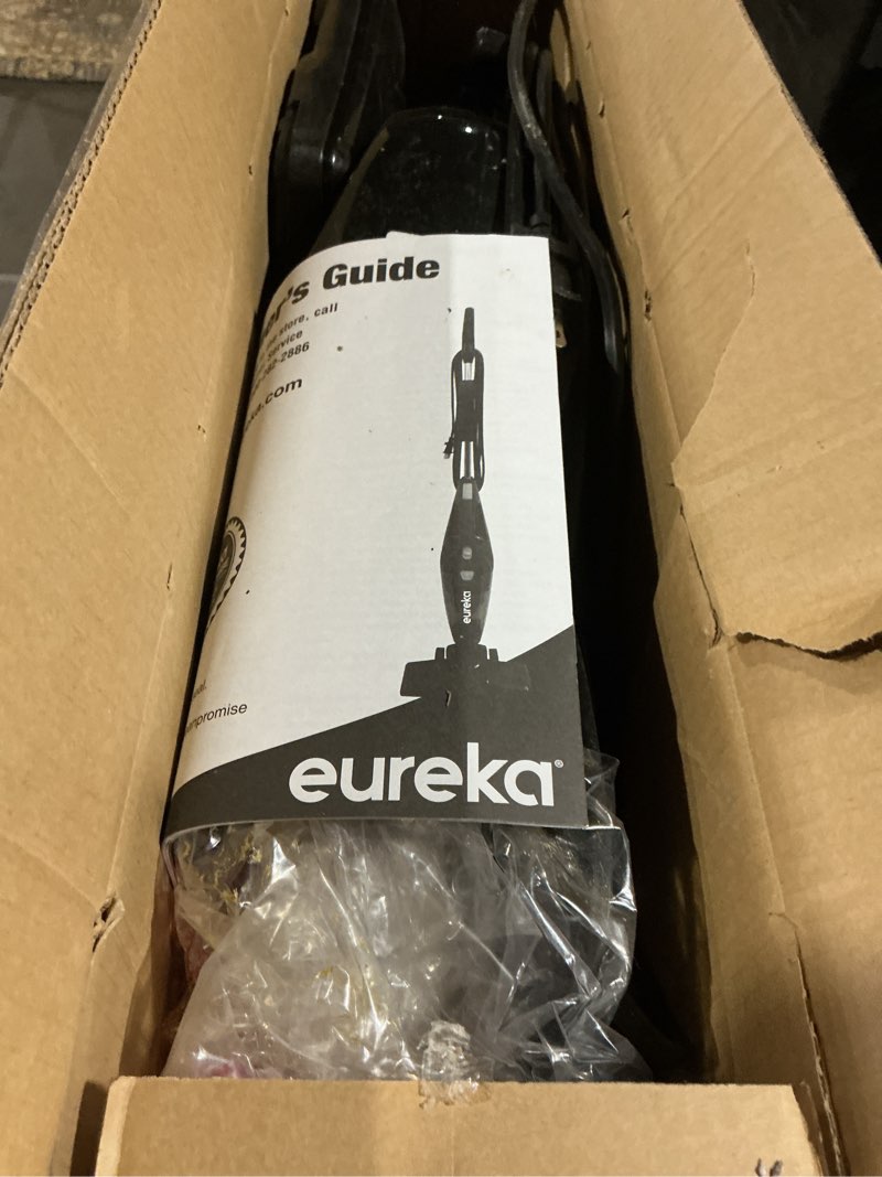 Condition photo showing As Is for eureka blaze stick vacuum cleaner, powerful suction 3-in-1 small handheld vac with filter for hard floor lightweight upright home pet hair, dark black