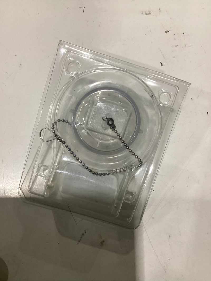 Condition photo showing Good Condition for 99-827 toilet flapper replacement, 3 inch flush valve seal compatible with gerber maxwell 1.6 gpf toilets, transparent rubber flapper with chain white