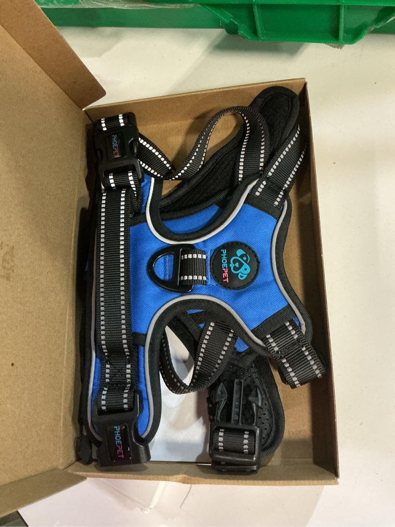 Condition photo showing Good Condition for PHOEPET No Pull Dog Harness Medium Reflective Front Clip Vest with Handle,Adjustable 2 Metal Rings 3 Buckles,[Easy to Put on & Take Off](L, Royal Blue) Large Royal Blue