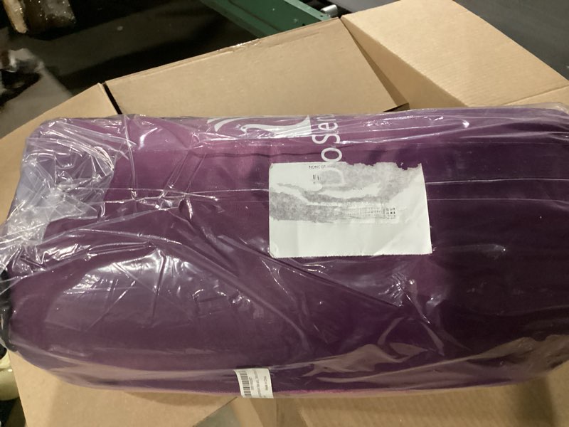Condition photo showing New/Like New for acupressure mat & pillow set – extra-long 29” acupressure therapy for back & neck pain relief, sciatica, stress relief & sleep support – includes carry bag & hot/cold pack (purple)