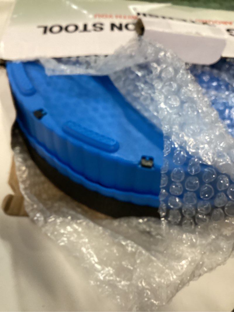 Condition photo showing Good Condition for foldable telescoping stool portable, retractable stool for adults, upgraded collapsible folding seats with load capacity 550lbs, camping stools for adults blue