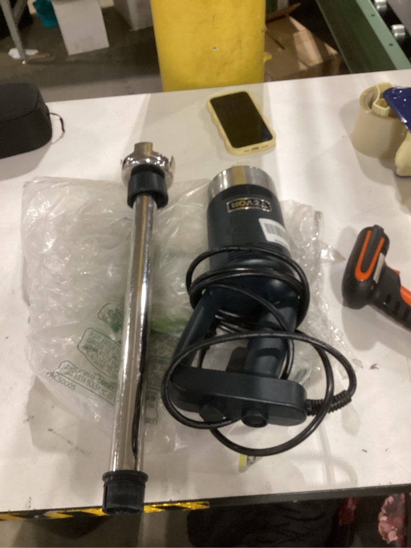 Condition photo showing As Is for VEVOR Commercial Immersion Blender, 500 Watt 20Inch Heavy Duty Hand Mixer, Variable Speed Mixer with 304 Stainless Steel Blade, Multi-Purpose Portable Mixer for Soup, Smoothie, Puree, Baby Food 500Watt 20inch
