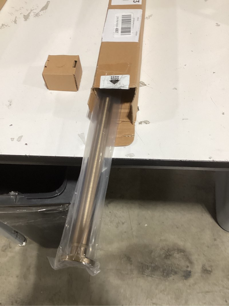Condition photo showing New/Like New for ivilon tension curtain rod - spring tension rod for windows or shower, 36 to 54 inch. warm gold 36" to 54" warm gold