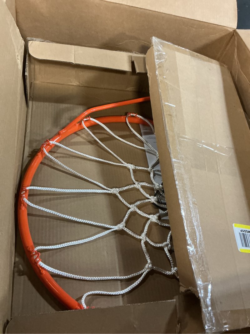 Condition photo showing Good Condition for gosports regulation 18" steel basketball rim - choose from fixed or breakaway - use for replacement or garage mount