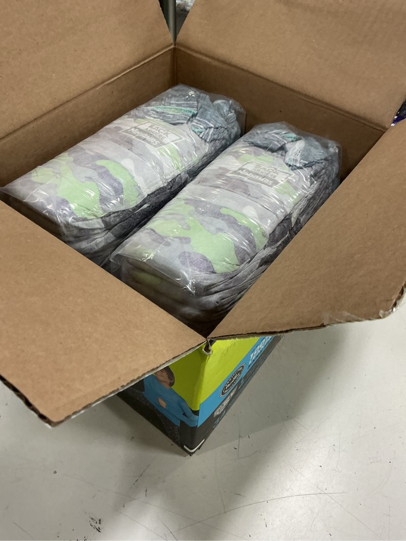 Condition photo showing New/Like New for (size:l) ninjamas boys bedwetting nighttime underwear, size l (64-95+ lbs), 34 count, overnight protection, ultra absorbent, hypoallergenic large 34