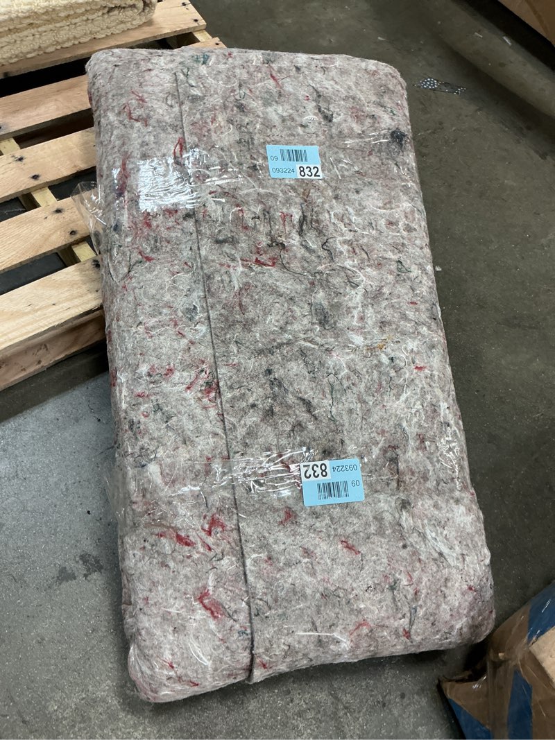 Condition photo showing As Is for dual surface rug pad area rug