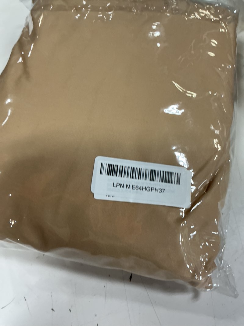 Condition photo showing New/Like New for royale linen 400 thread count 100% american grown cotton fitted sheet twin size - all around elastic fitted sheet - luxury sateen weave - snug fit bottom sheet fit up to 16" (twin, moroccan sand) moroccan sand twin