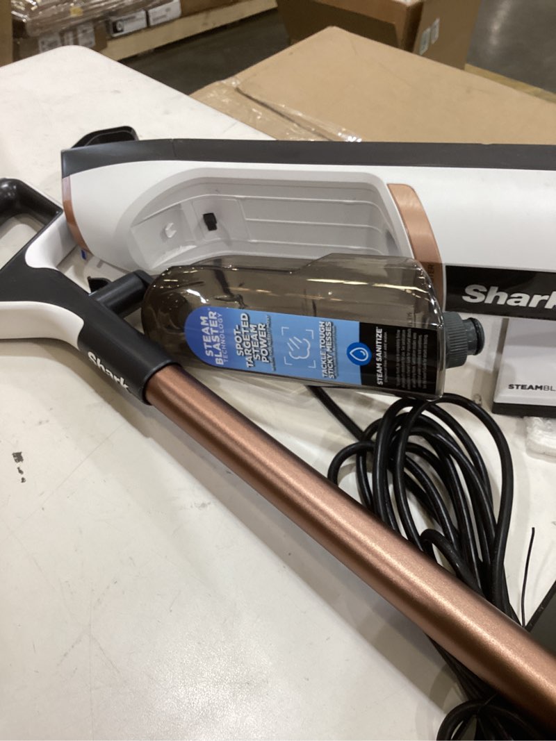 Shark Steam & Scrub with Steam Blaster Technology All-in-One Hard Floor Steam Mop with 3 Steam Modes & LED Headlights S8201, Rotator White