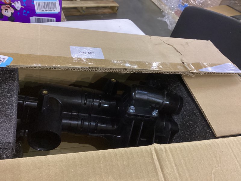 Condition photo showing As Is for MITZONE Engine Coolant Thermostat Housing Compatible with 2010-2019 Hyudai Azera Sant FE XL Kia Cadenza Sedona Sorento 3.3L 3.5L Repalce 256203CAA0