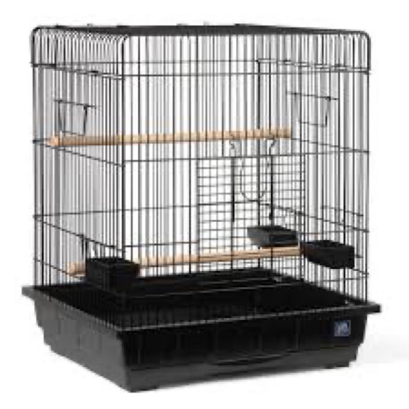 prevue hendryx sp850b/b clean life cockatiel cage, black, 1/2"