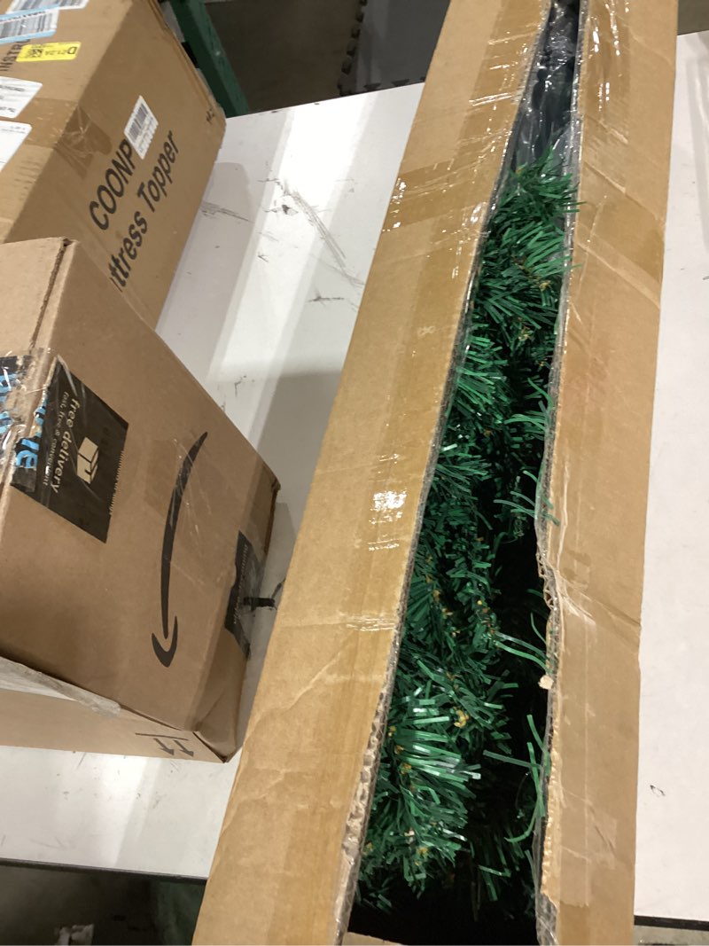 Condition photo showing Good Condition for Yahpetes Artificial Christmas Tree 7 FT Christmas Tree Premium Hinged Spruce Xmas Pine Tree with 1300 Tips, Easy Assembly, Metal Hinges & Foldable Base for Home Office Holiday Party Decoration (7 FT)