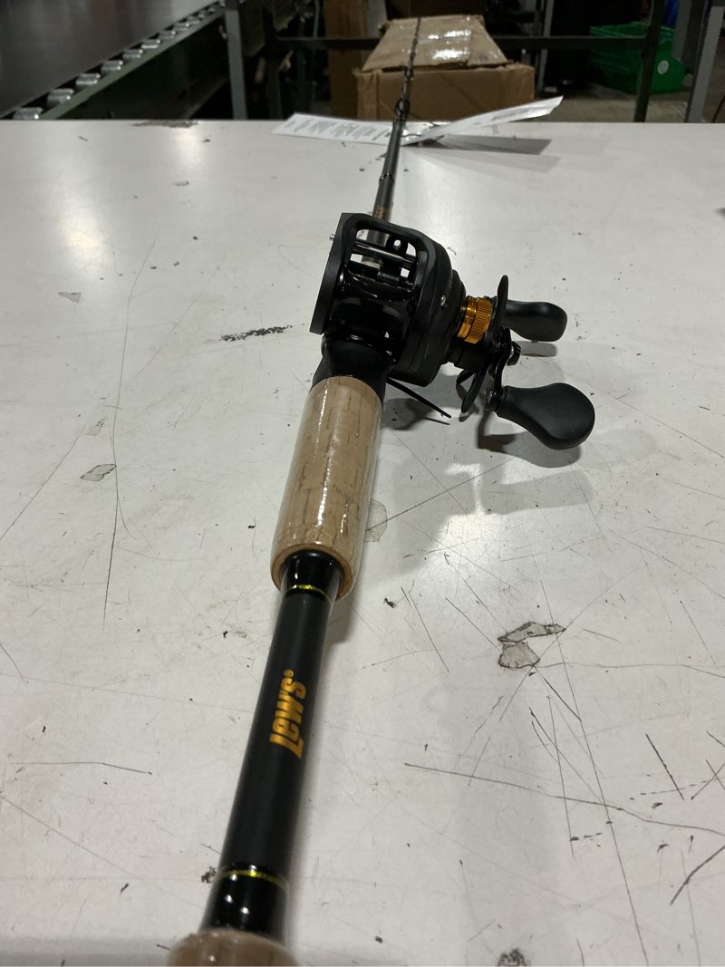 Condition photo showing Good Condition for lew’s classic baitcast reel and fishing rod combo, 6-foot 6-inch, 1-piece rod, rh retrieve reel