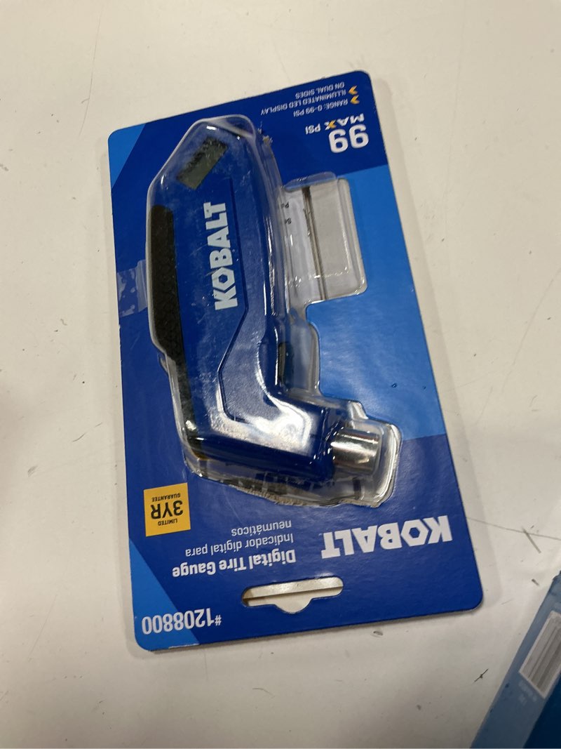 Condition photo showing As Is for kobalt digital tire gauge