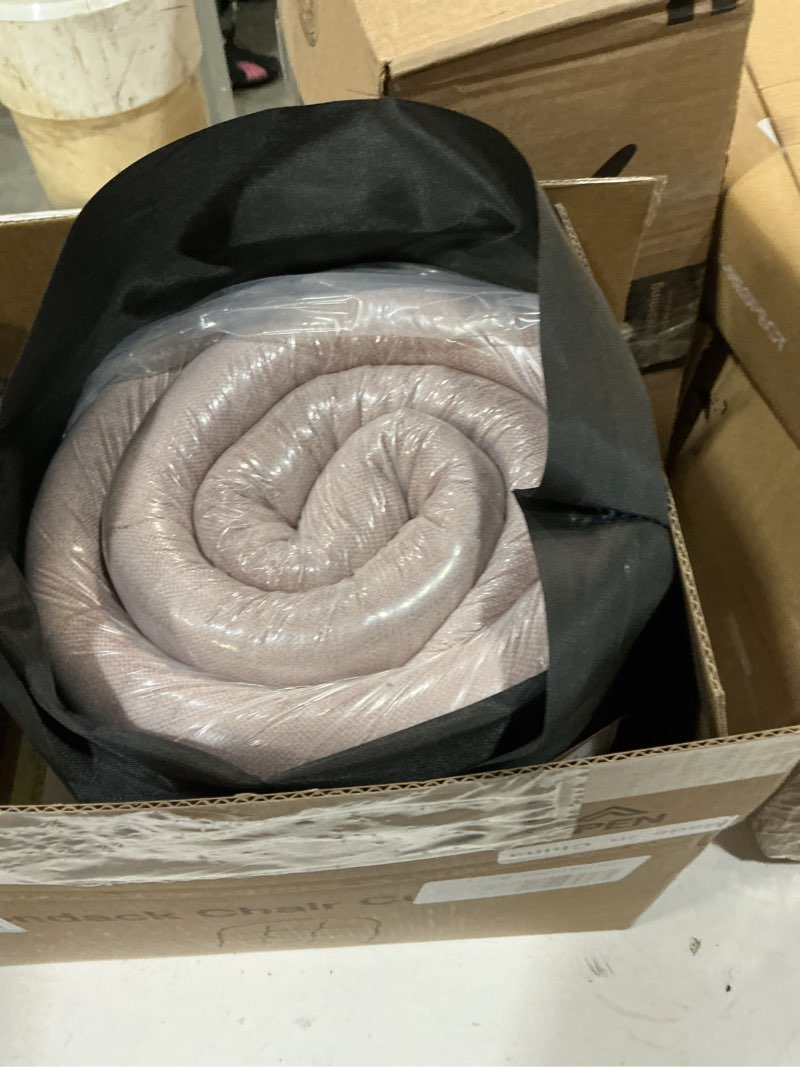 Condition photo showing New/Like New for rocking chair cushion - chenille fabric, high-density sponge, durable comfort non-slip bottom tufted seat pads with ties, chenille?pink, 44x19x4 inch chenille?pink 44x19x4 inch