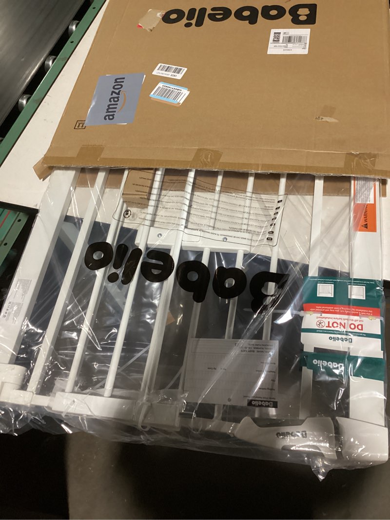 Condition photo showing Good Condition for BABELIO New Version Baby Gate with Cat Door Adjustable,29-40" Metal Pet Door for Stairs & Doorways,Pressure Mounted,No Tools Needed,White White 29-40" Wide, 30" Tall